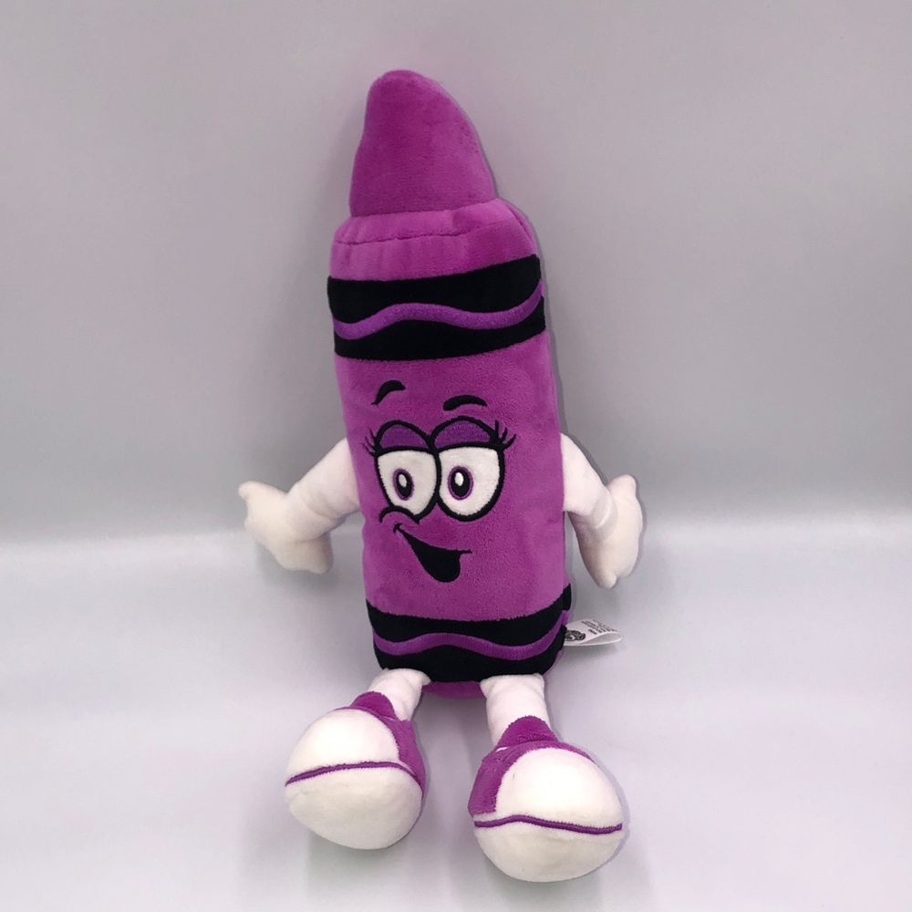 Crayola Orchid Purple Plush Crayon Character Toy - Kids Stuffed Animal